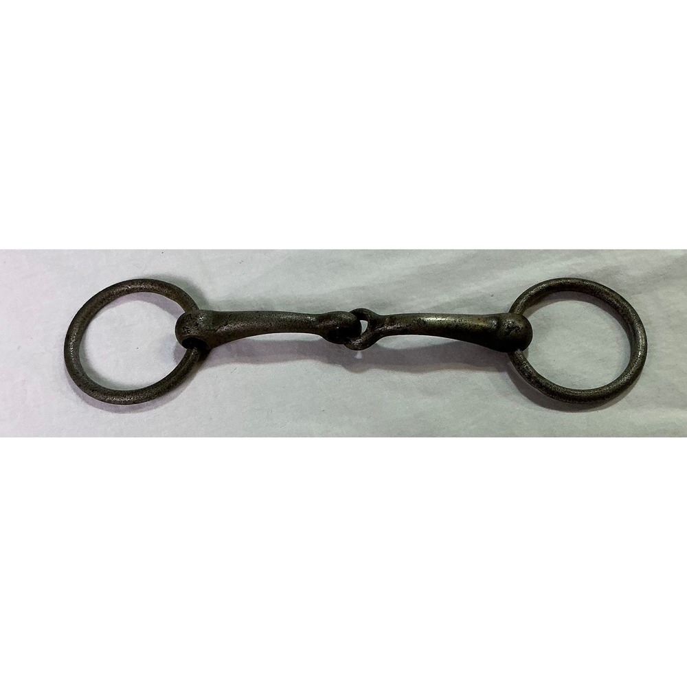 Antique Iron Horse Bit Snaffle Bit Harness Tack Primitive Farm Decor
